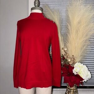 Calvin Klein Red Cowl Neck Sweater